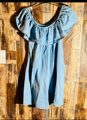 Love j off the shoulder women's dress blue size large 35 length x 16 wide thumbnail 1