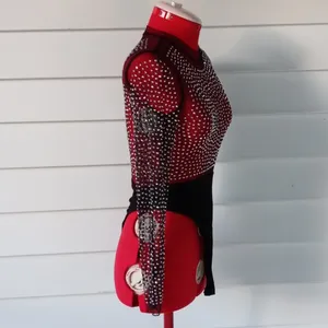 Shein Embellished Sheer Bodysuit Sz XS thumbnail 6