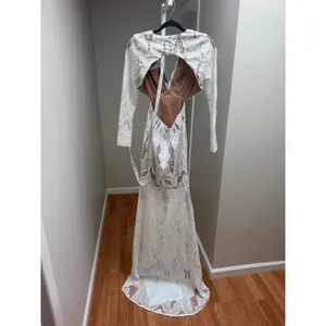 NEW Elliatt Registry Gown Bridal White Maxi Dress size XS thumbnail 7