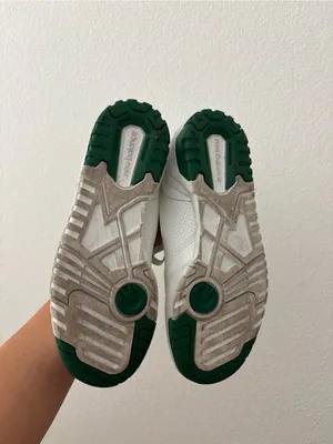 New balance 550 sneakers in white and green thumbnail 7