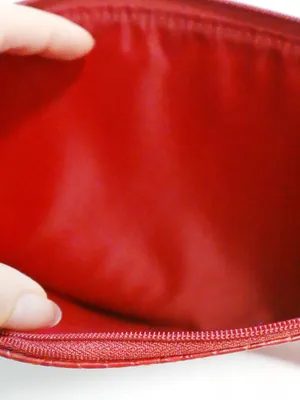WOMEN Clutches Crocodile Grain PU Leather Envelope Clutch Bag Red thumbnail 3