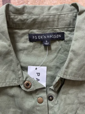Wasson Military- Olive Snap Shirt Jacket thumbnail 4