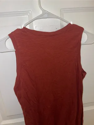 Nine West Women's Rust Color Sleeveless Midi Tank Dress - Size Large thumbnail 6