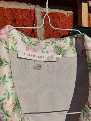 Under The Tree Christmas Pajama Set With Velvet Ties Top XS Bottoms M thumbnail 7