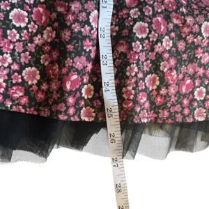 Sound & Matter Pacsun Floral Whimsigoth Mini Dress XS Strapless Fairy Grunge‎ thumbnail 7