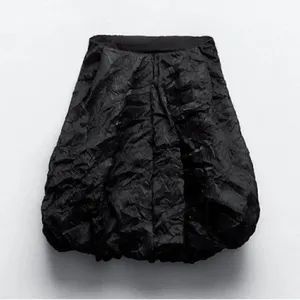 Zara Black Balloon Mini Dress Limited Edition(Size Large) thumbnail 4