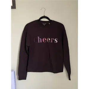 Ted Baker Cheers Embellished Sweatshirt Black Crewneck Pullover Top Size 0 thumbnail 2
