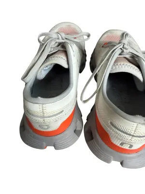 ON Cloud Women’s Gray Orange Sneakers Size 6.5 thumbnail 6