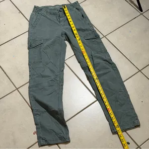 American Eagle‎ Outfitters Women Gray/Green Cargo Stretch Pants size 0 thumbnail 8