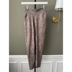 Alphalete Surface Power Leggings Pebble Print Mocha Medium thumbnail 5