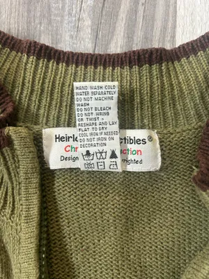 Heirloom Collectibles Christmas Collection Fill Zip Sweater Vest Size XL thumbnail 6