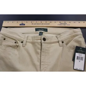 Ralph Lauren Jeans Co Womens 10 Classic Straight Slim Fit Jeans Desert Tan Khaki thumbnail 5