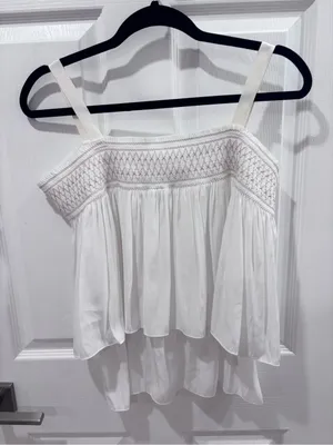 Ramy Brook cream tiered camisole size medium thumbnail 9