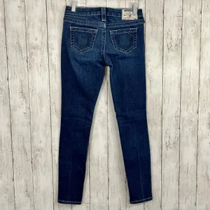 True Religion Lone Star Legging Denim Skinny Jeans Crystal Logo 24 thumbnail 2
