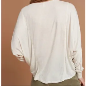 Anthropologie TINY Mixed Media Floral Geo Ruched Dolman Top XS Oversized thumbnail 3