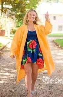 Floral Dress Blue Size 4 thumbnail 1