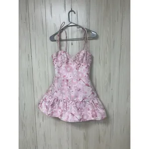 Amanda Uprichard Champagne Skirt Romper Cherry Blossom Brocade Coquette Medium thumbnail 3