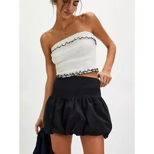 Free People Movement Blue Elodie Bubble Mini Skirt Sz.XL thumbnail 4