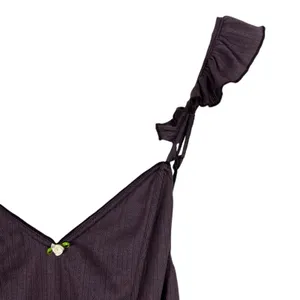 NWT Free People Intimately Pointelle Bodysuit Purple Coquette Lace Trim Size L thumbnail 4