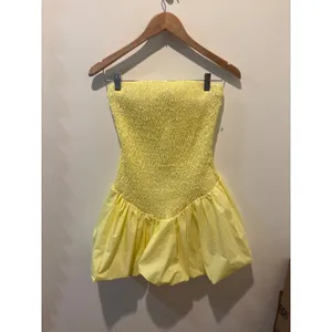 Hello Molly MOMENT TO CAPTURE STRAPLESS BUBBLE‎ MINI DRESS LEMON Size 4 thumbnail 2