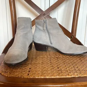 Cole Haan Wilette grey buckle strap ankle booties thumbnail 9