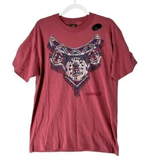 Diamond Dust Womens Tops Size‎ L Nashville Graphic Tee thumbnail 1