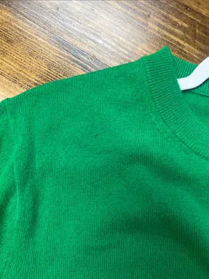 J. Crew Cashmere relaxed crewneck sweater in Brooke Green Size XS NWT ***FLAWED* thumbnail 9