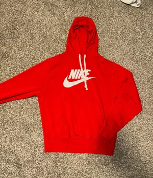 Red Nike Hoodie Sweatshirt thumbnail 1
