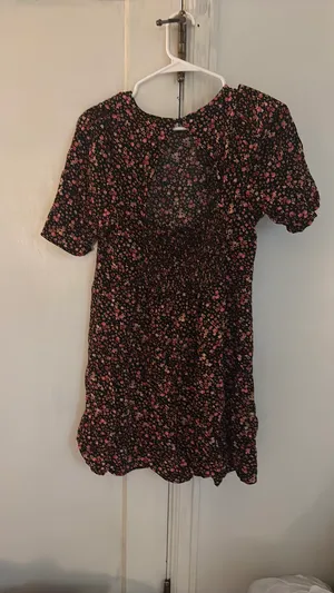 Old Navy Multicolor Floral Mini Dress thumbnail 4