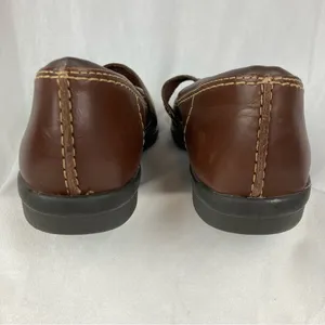 Clarks Collection Women's Hayden Maize Mary Jane Brown Leather Flats Sz 8.5 EUC thumbnail 6