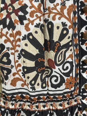 Farm Rio Boho floral-print cotton-blend long sleeves mini dress Size XSMALL thumbnail 6