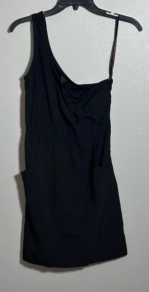G by Guess‎ Women Black One Shoulder Mini Dress size XS thumbnail 1