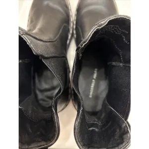 Black Leather Platform Boots Size 7.5 sincerely Jules Sleek‎ Hippie Retro thumbnail 6