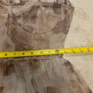 Women's Storia Strapless Floral Tulle Dress-Size Small - NO STRAPS INCLUDED thumbnail 4