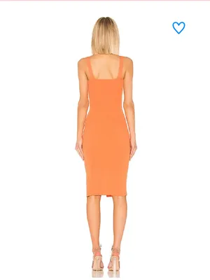Superdown Zoe Square Neck Stretch Knit Dress XS thumbnail 9