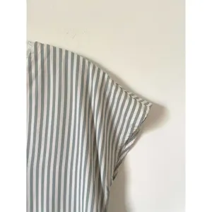 Madewell Striped Button Mini Dress Green Gray Tank Size Small thumbnail 3