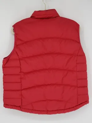 L.L.Bean Women’s Reversible Red Large Goose Down Puffer Vest Full Zip Outdoor thumbnail 7