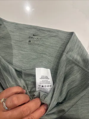 Nike Dri-Fit Heathered green‎ leggings size large thumbnail 2