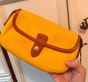 Dooney & Bourke Crossbody Women Small Sunflower Yellow East/West Pebble Leather thumbnail 1