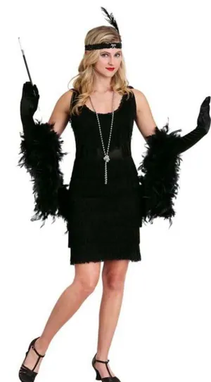 Funcostume 1920’s Black Flapper Dress thumbnail 1