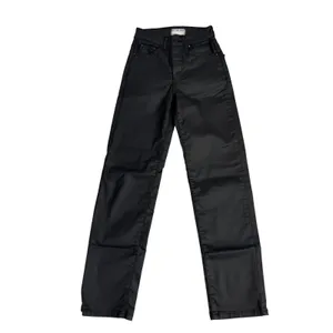Free People We The Free Pacifica High Rise Slim Straight Leg Faux Leather Y2K‎ thumbnail 2