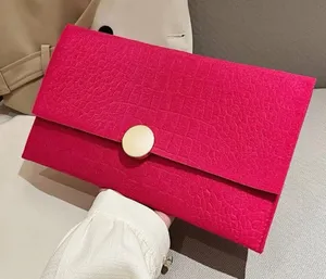 🟠Barbie Pink Crocodile inspired Embossed Flap Square Bag thumbnail 1