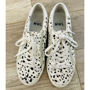 Madewell Sidewalk Low-Top Sneakers in Spatter-Painted Calf Hair Women’s‎ 9 thumbnail 3