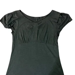 Banana Republic Silk Blouse Womens L Used Dark Gray thumbnail 14