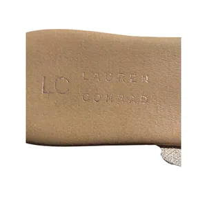 LC Lauren Conrad Azeret Natural Crisscross Slide Sandals Tan Neutral Womens 7 thumbnail 5