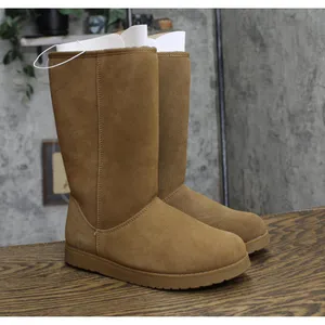 NWT Universal Thread Sarah Suede Shearling Winter Boots 91467407 Tan Brown 6M thumbnail 4