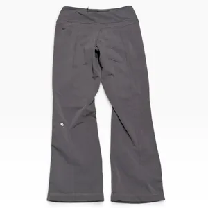 Lululemon Run: Free Pant Coal Grey Pockets W5221S Size 6 Softshell Outdoor Warm thumbnail 2
