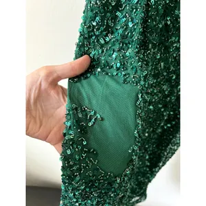 Retrofête Billie sequin-embellished midi dress Emerald Green Size S New thumbnail 6