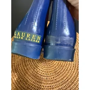 Lauren Ralph Lauren Tally Navy Blue Red Chelsea Rain Boots Womens 9 thumbnail 8