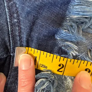 Abercrombie & Fitch Denim Cutoff Micro Booty Shorts 4 27 Y2K 2010 Low Rise Jean thumbnail 8